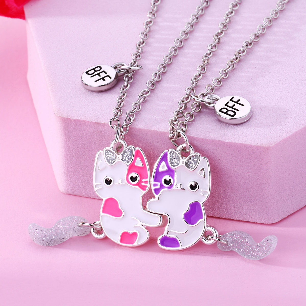 Cat Magnet BFF Necklace 2-Pack
