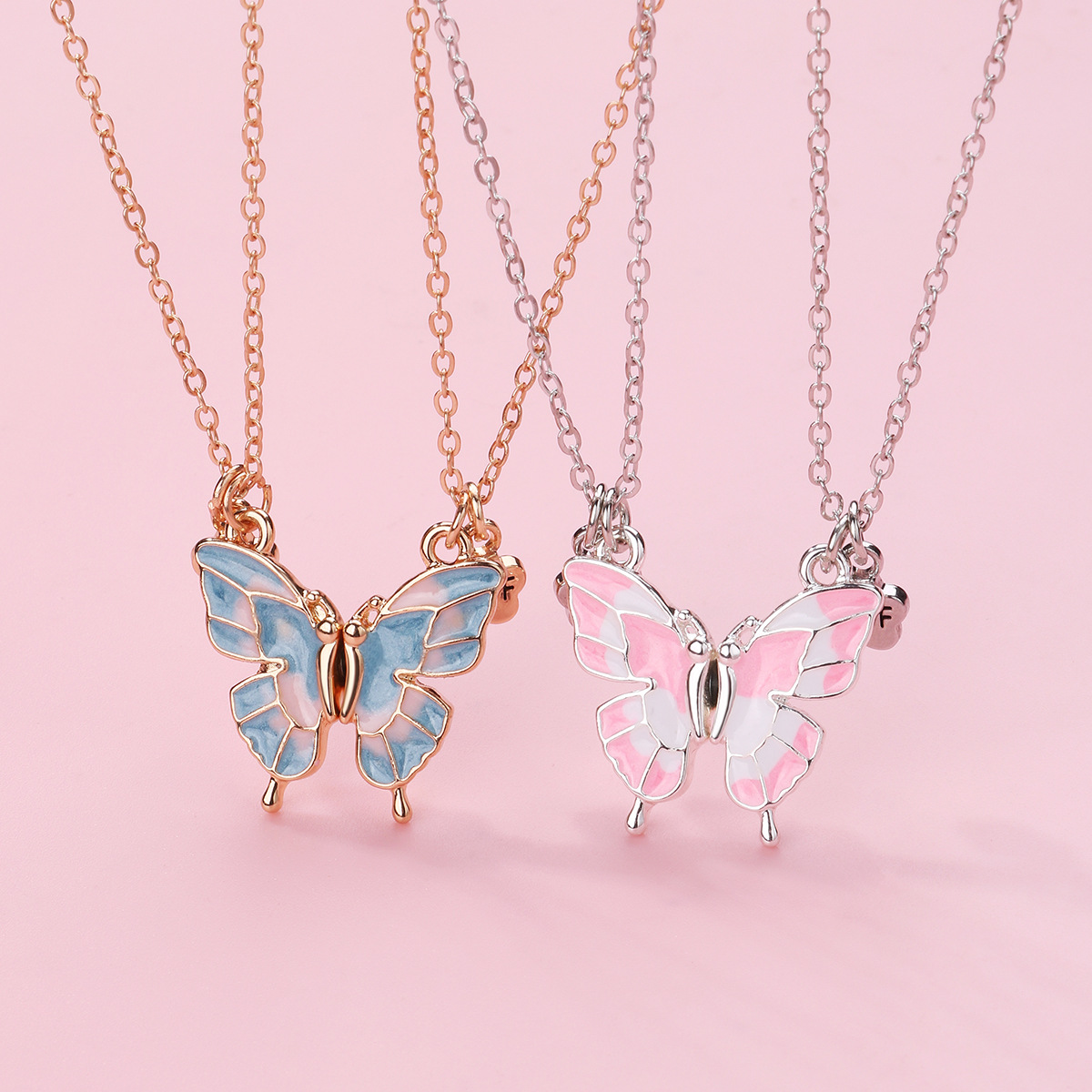 Butterfly Magnet Kids Necklace
