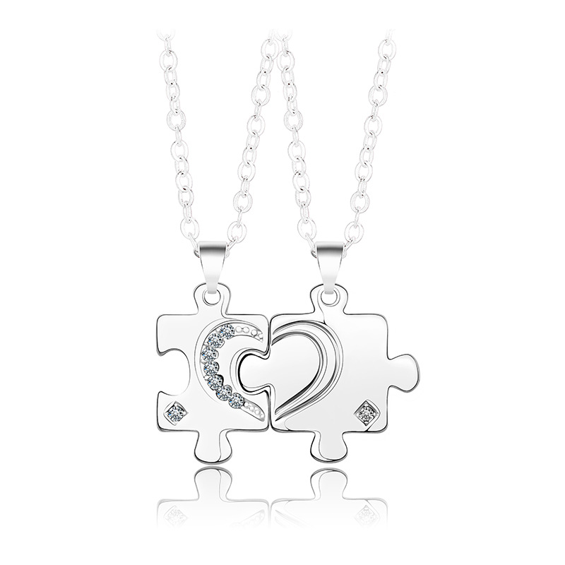 Puzzle Couple Necklace - image 6