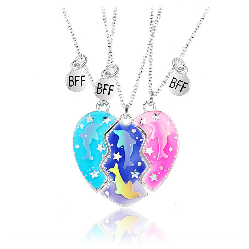Dolphin Heart Magnet Necklace - image 6