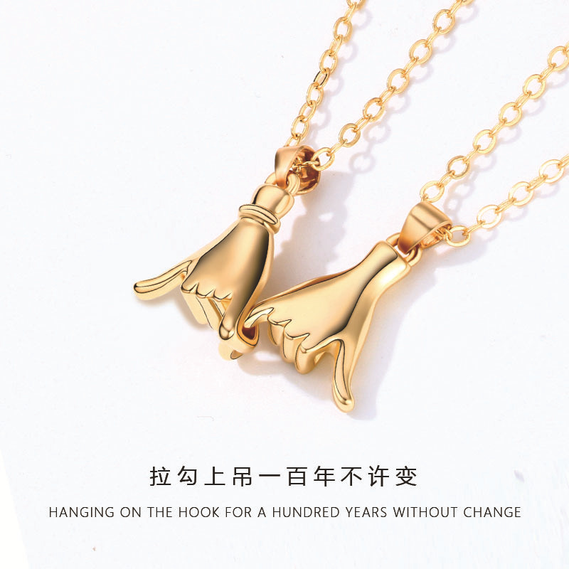 Pinky Promise Couple Necklace - image 3