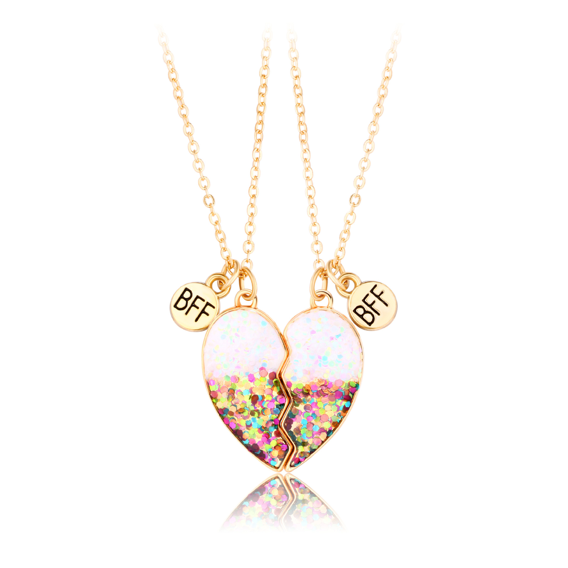 BFF Heart Magnet Necklace Set - image 6