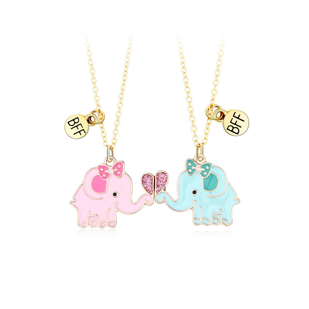 BFF Heart Magnet Necklace Set - image 8