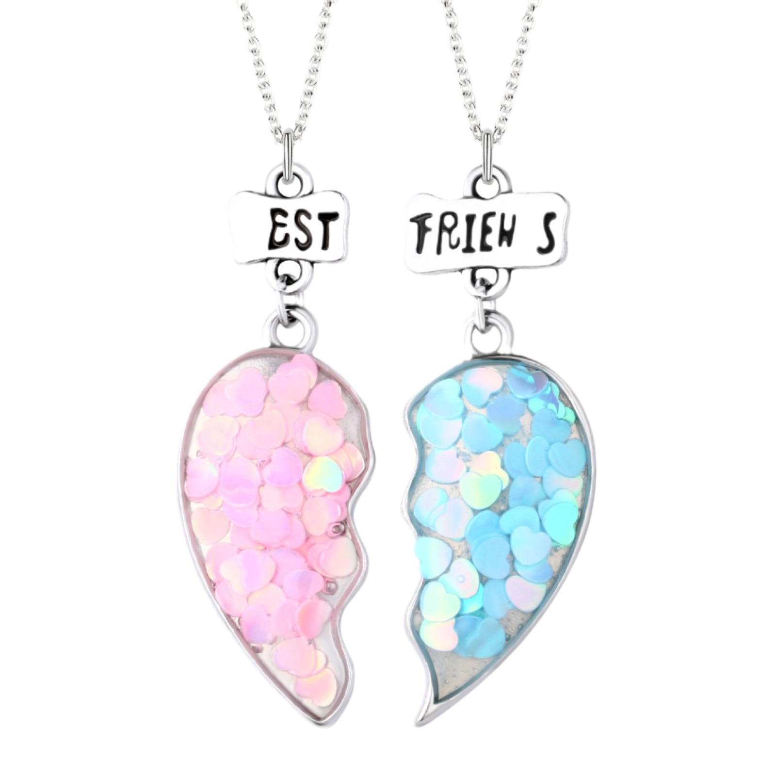 BEST Friend Glitter Necklace Set - image 5