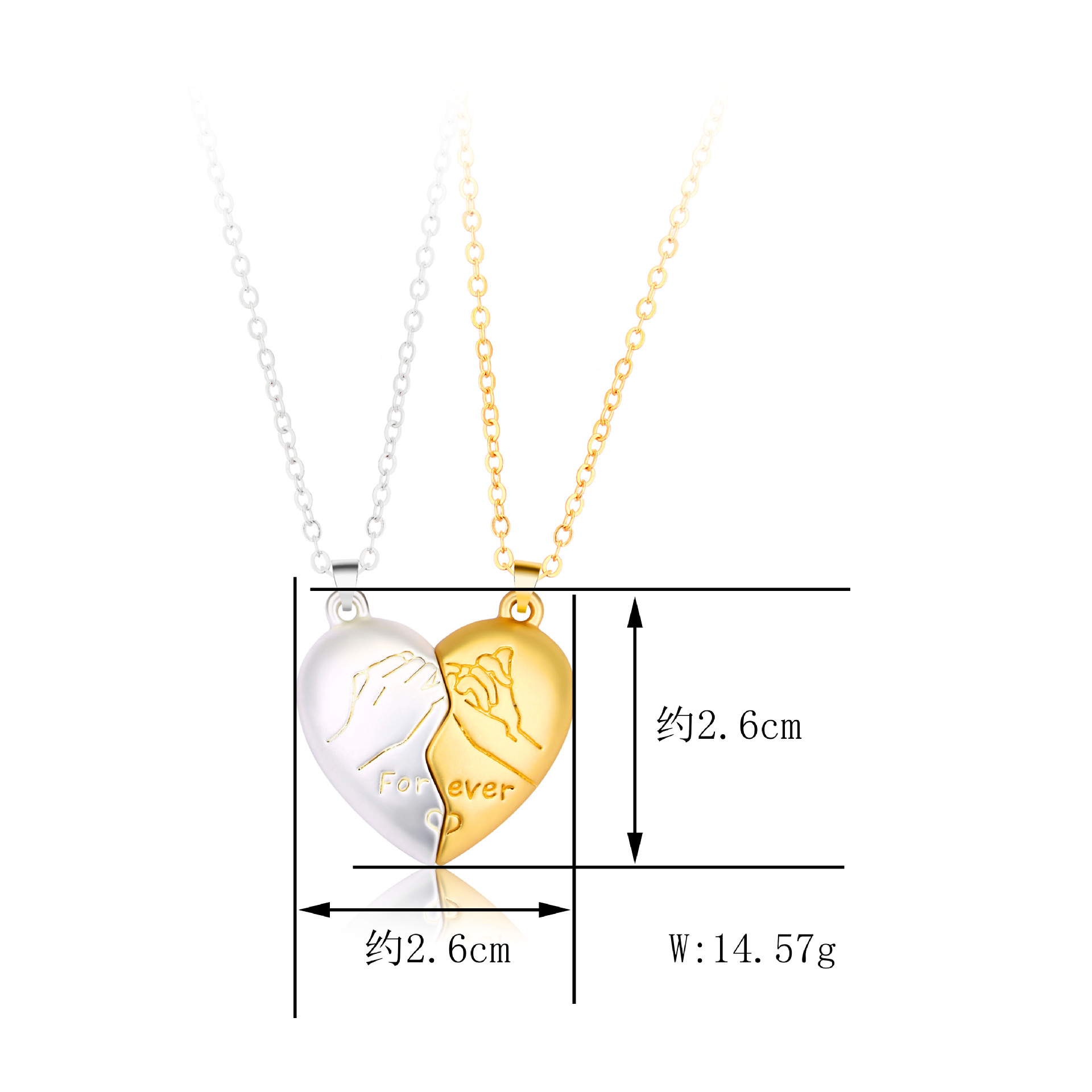 Magnet Couple Necklace Pair - image 3