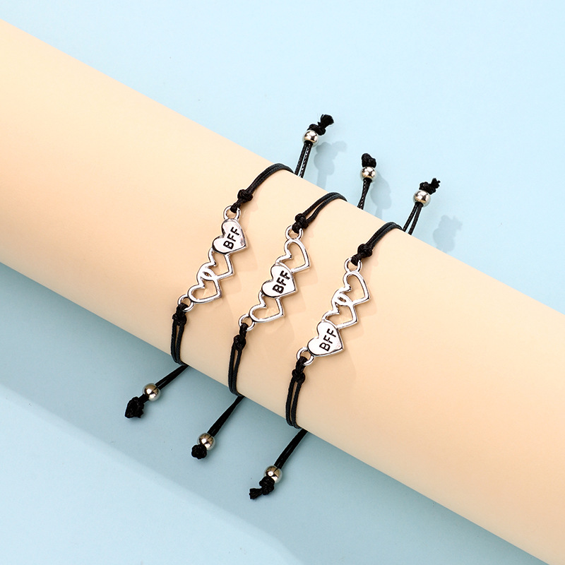 BFF Heart Wax Cord Bracelet - image 4