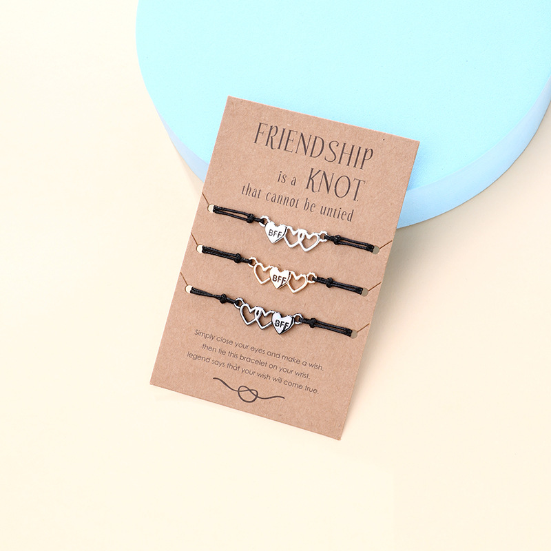 BFF Heart Wax Cord Bracelet - image 6