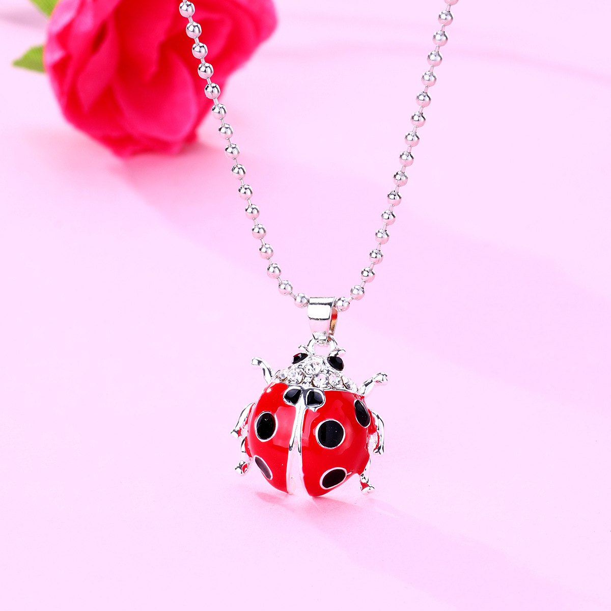 Beetle Oil-Drop Necklace - image 1