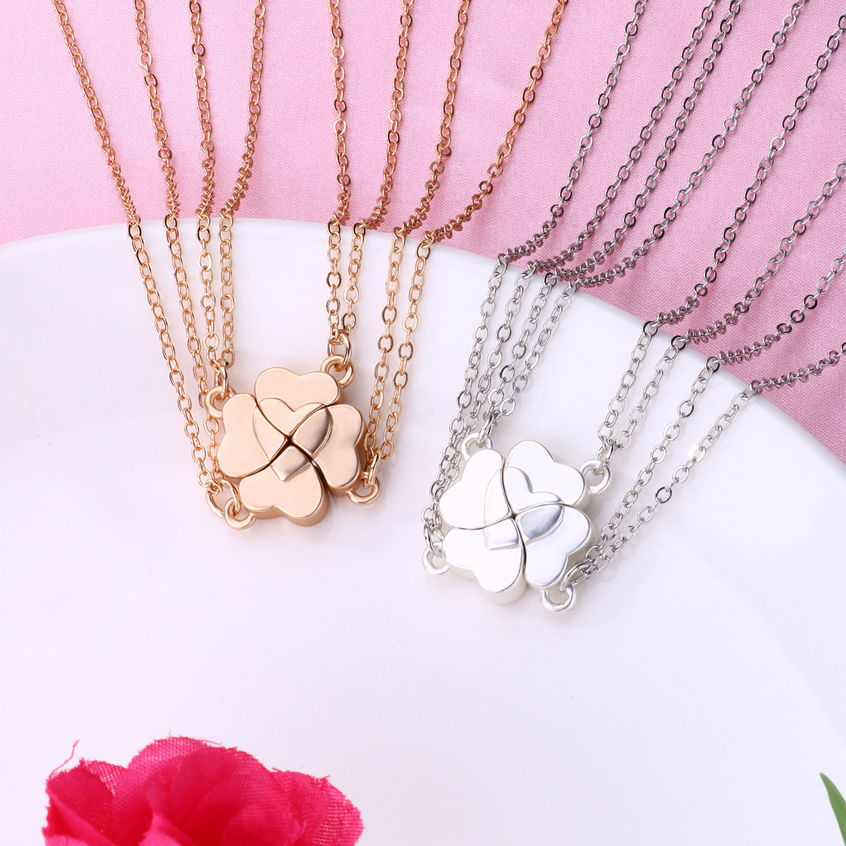Clover Magnetic Bestie Necklace - image 2