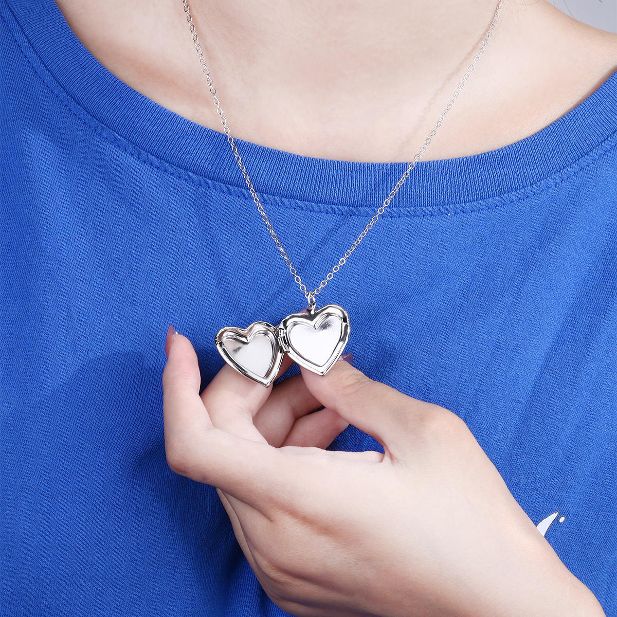Rainbow Photo Locket Necklace - image 4