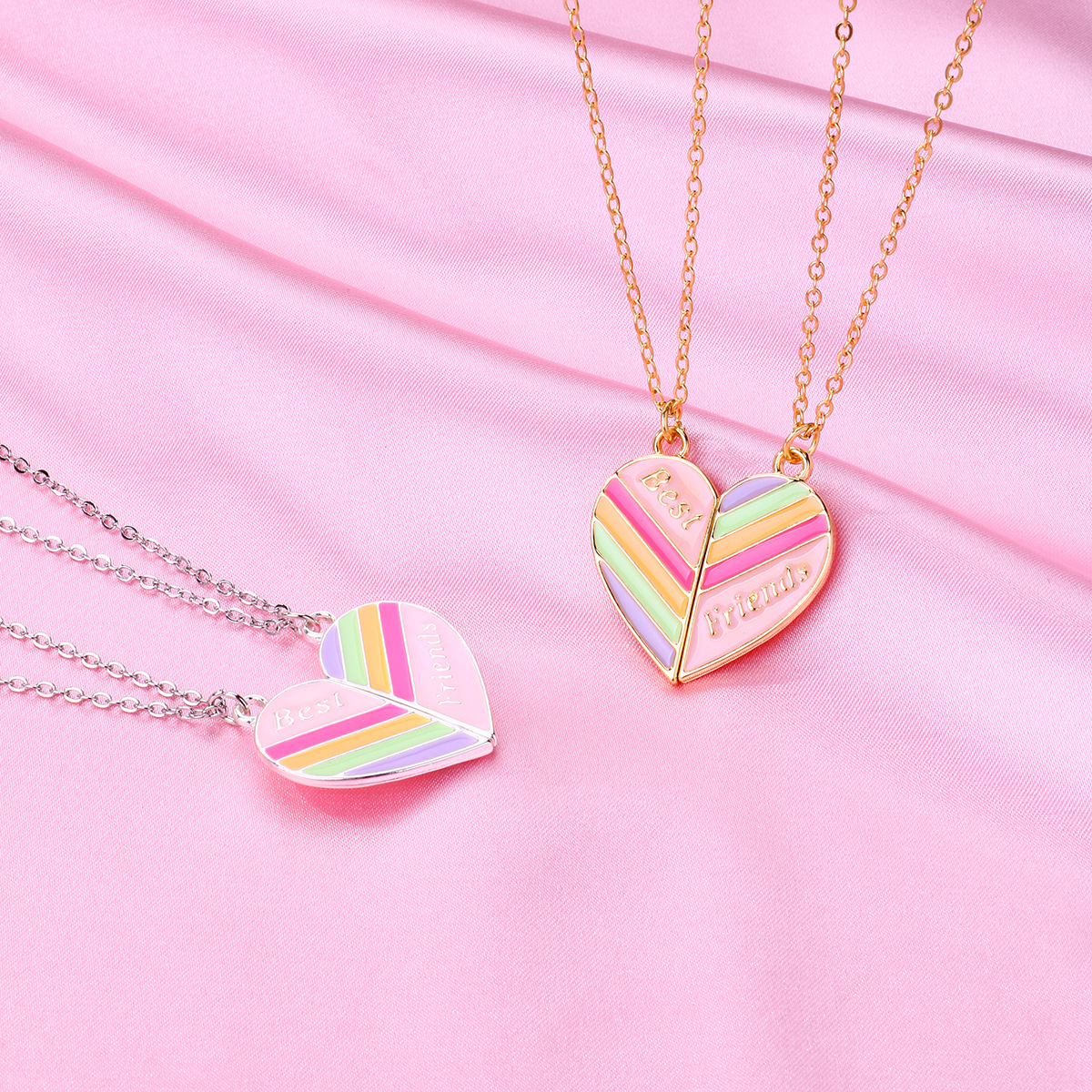 Heart Rainbow Magnet Necklace - image 2