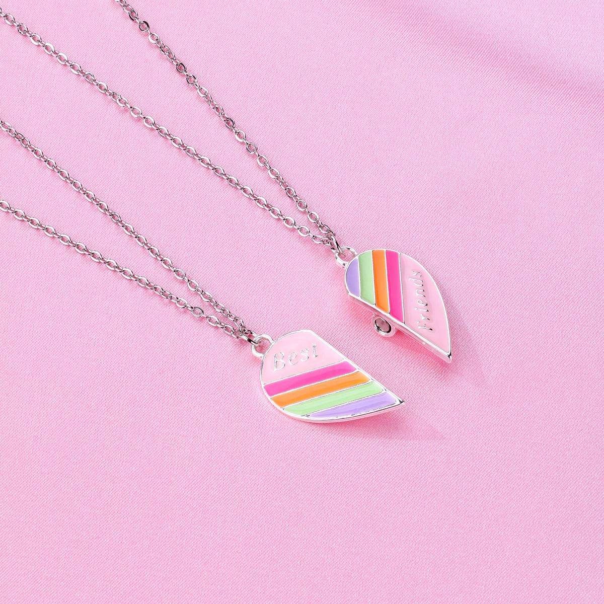 Heart Rainbow Magnet Necklace - image 3