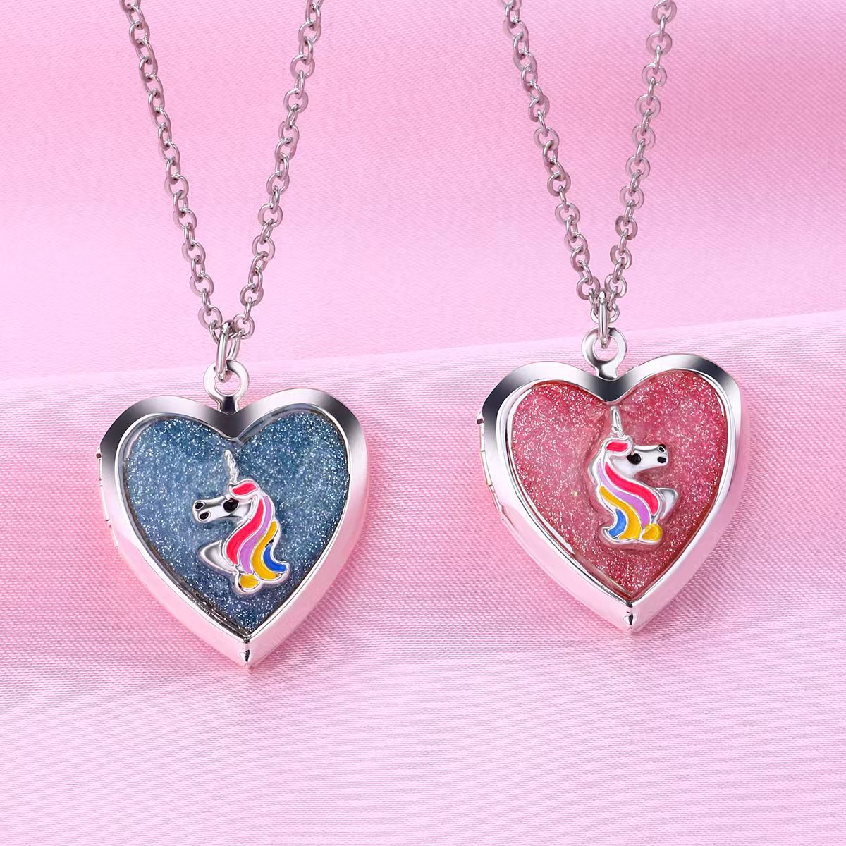 Unicorn Photo Locket Necklace - image 1