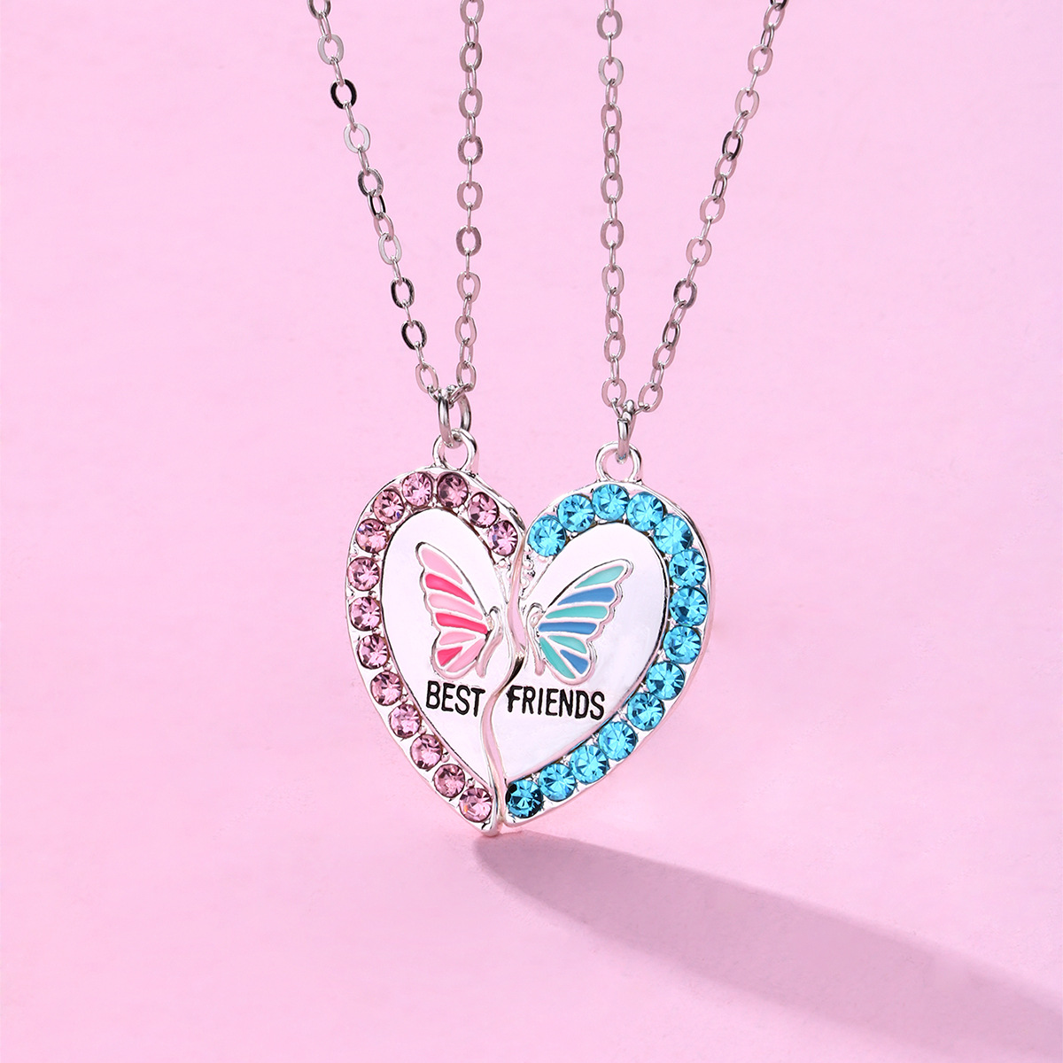 Butterfly Heart Magnet Necklace - image 1