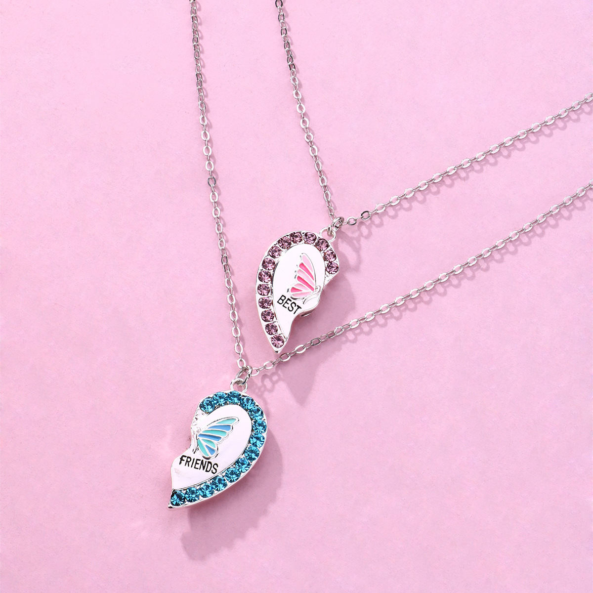 Butterfly Heart Magnet Necklace - image 2