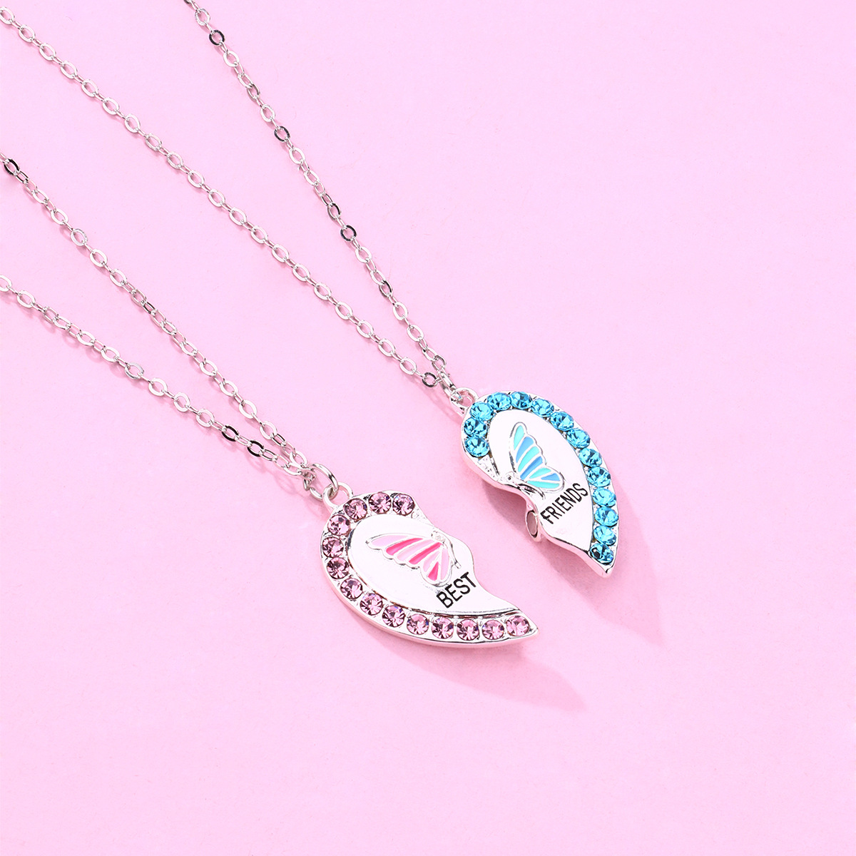Butterfly Heart Magnet Necklace - image 3