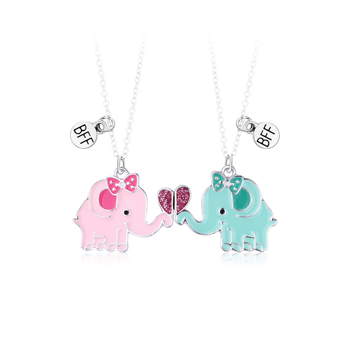 Bow Elephant Magnet Necklace - image 6