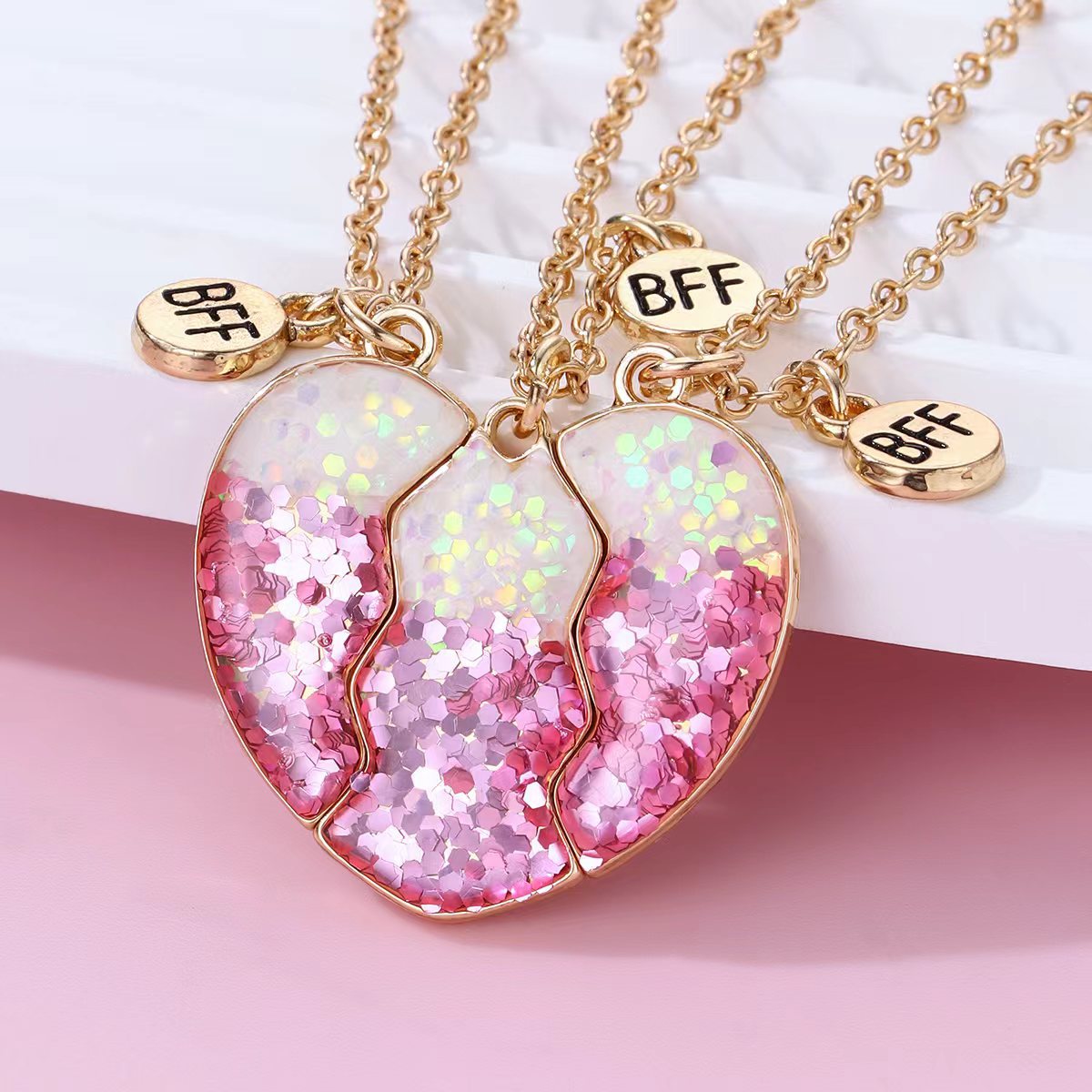 Cute Oil-Drop 3-Piece Necklace - image 1