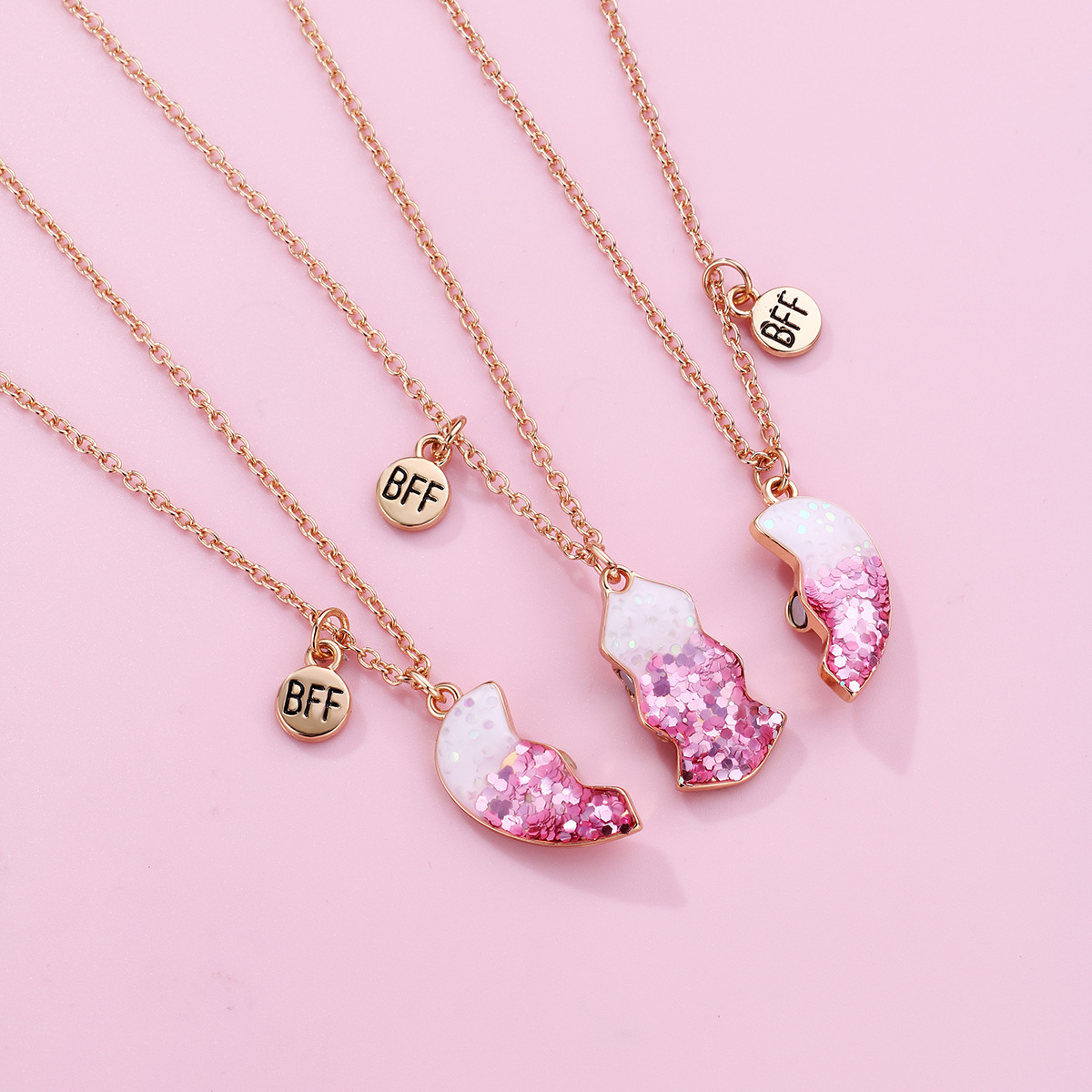 Cute Oil-Drop 3-Piece Necklace - image 4