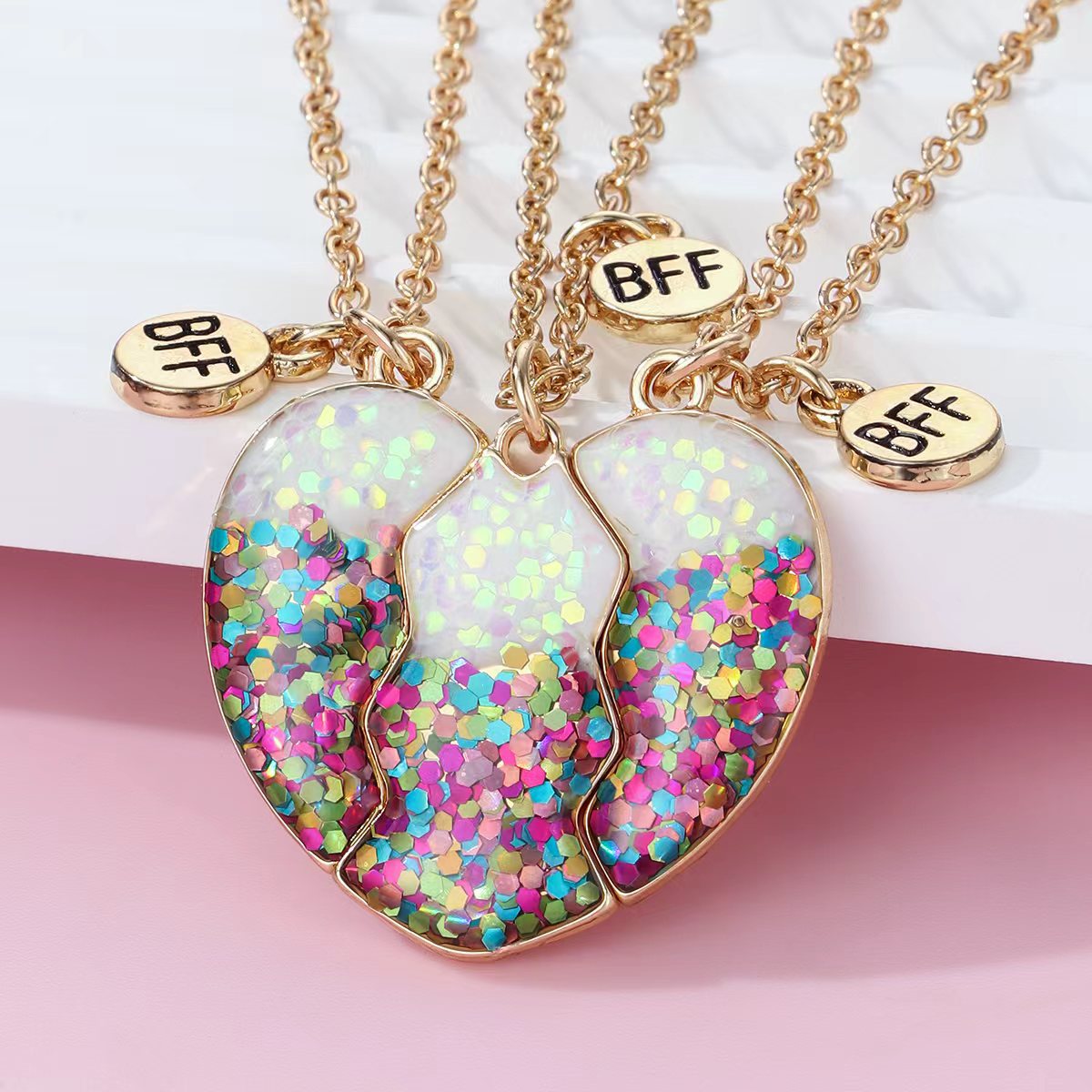 Cute Oil-Drop 3-Piece Necklace - image 7