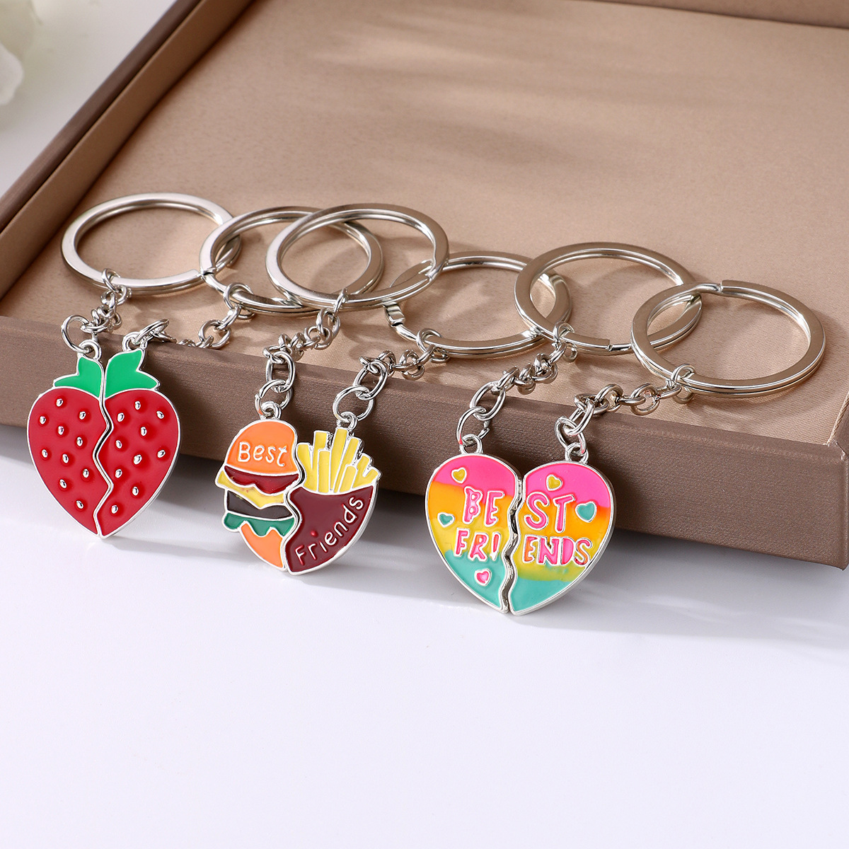 Heart Magnet Keychain Couple - image 2