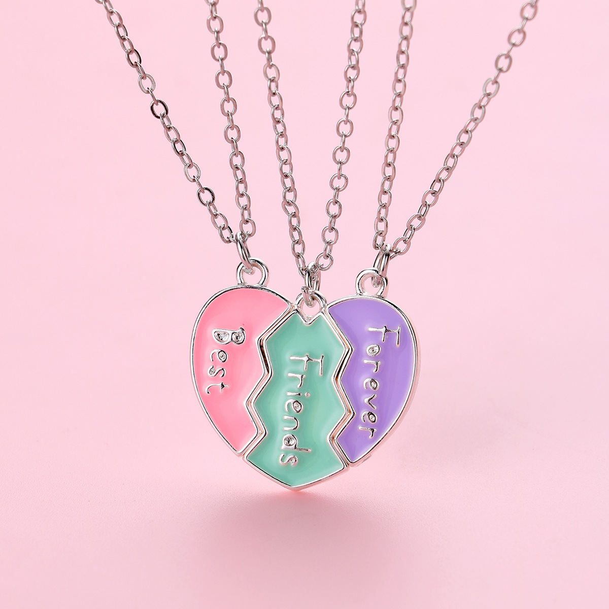 Heart Three Bestie Necklace Set - image 6