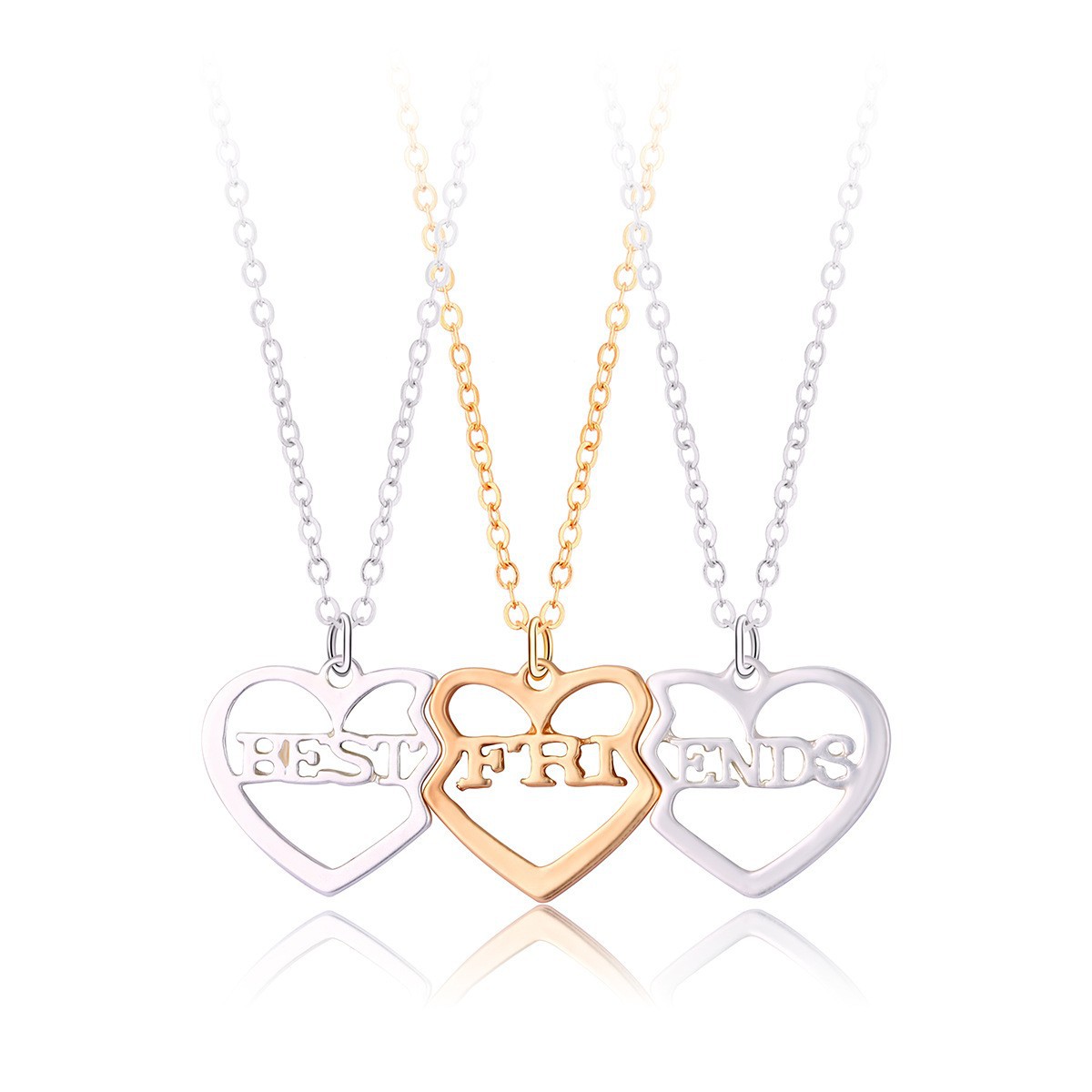 Star Moon Three-Person Necklace - image 6
