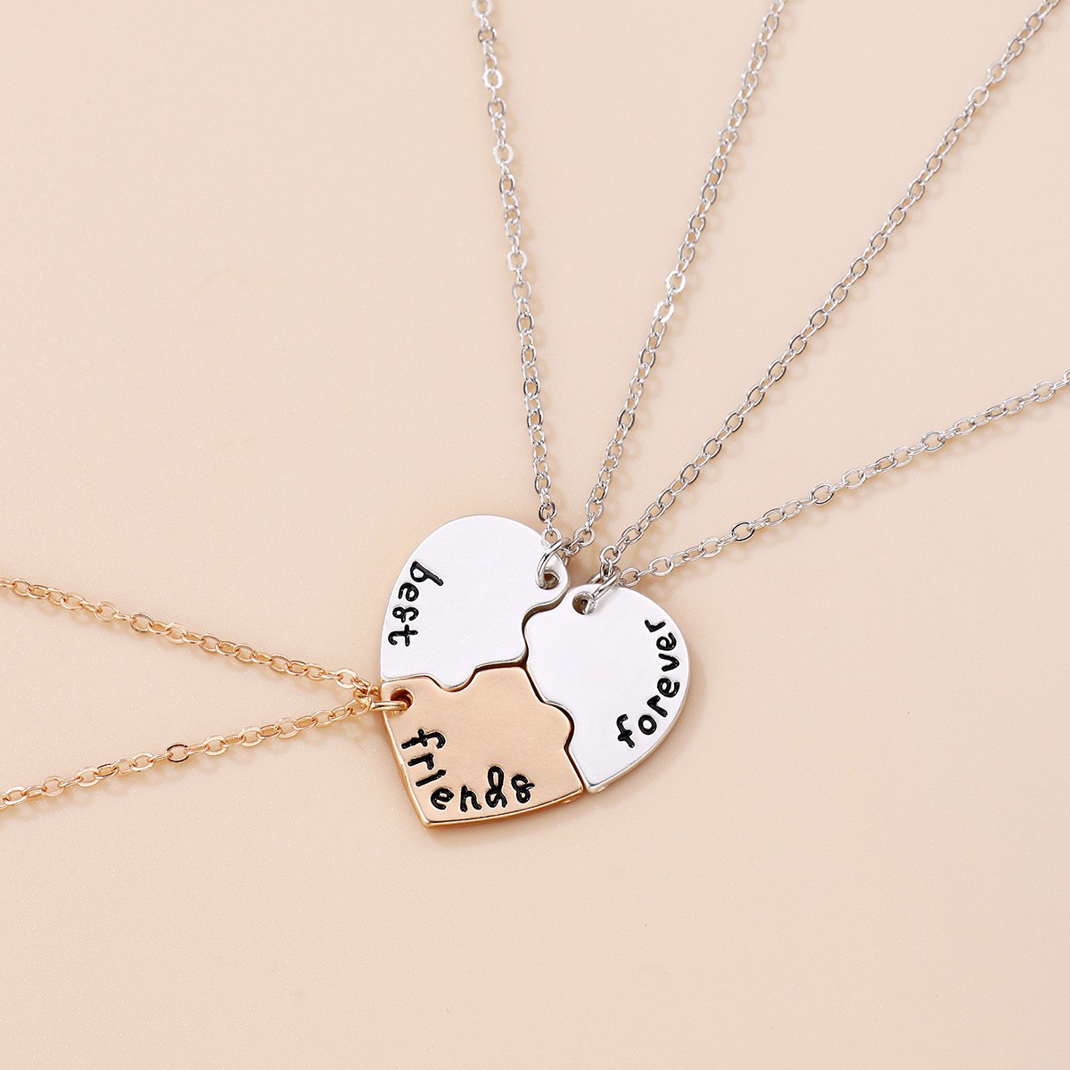 Star Moon Three-Person Necklace - image 7