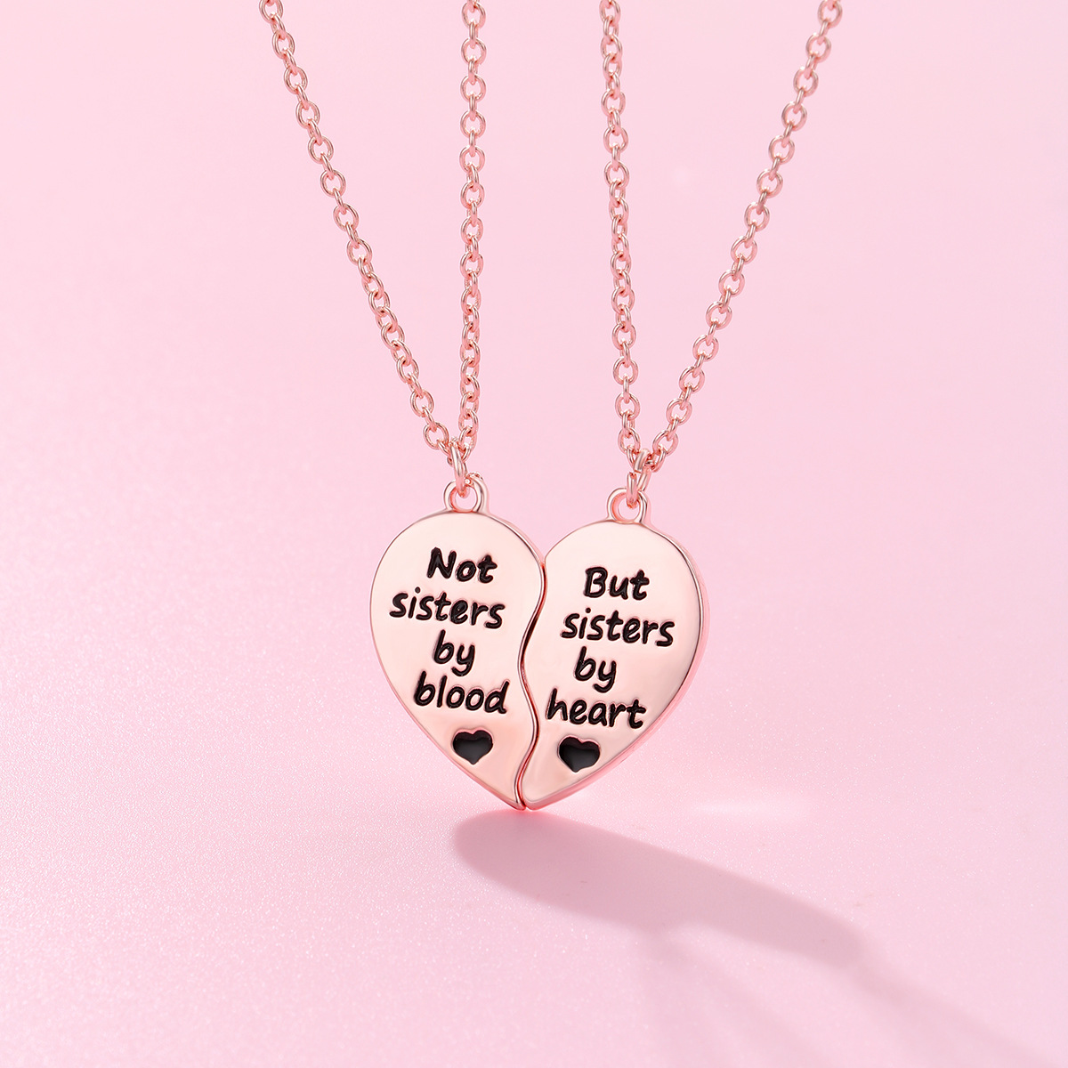 Letter Heart Couple Necklace - image 2