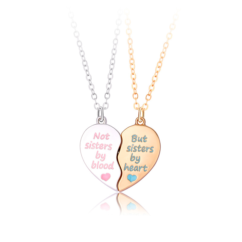 Letter Heart Couple Necklace - image 5