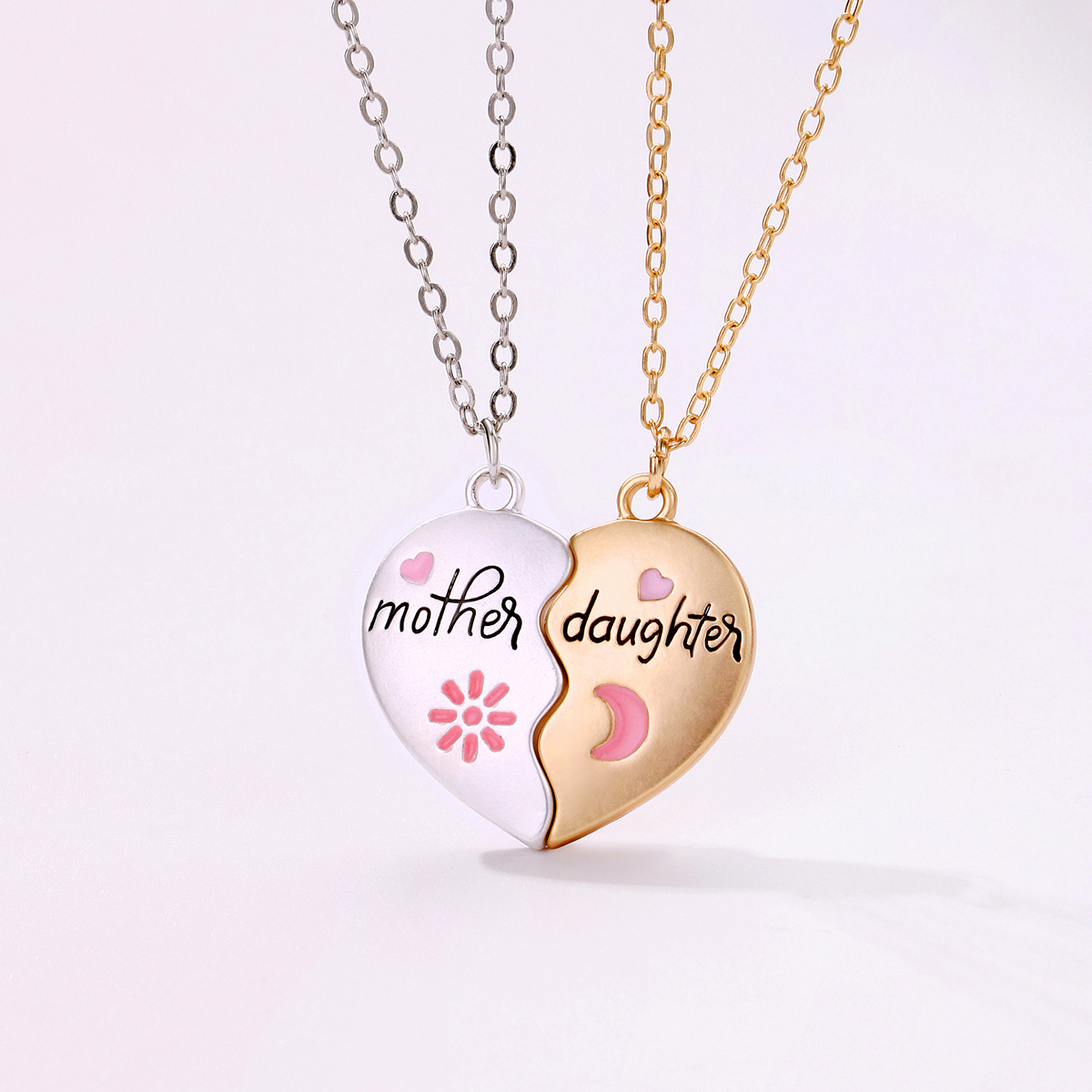 Mom Daughter Magnet Necklace - image 1