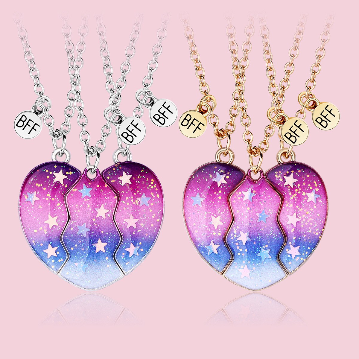 Starry Sky Magnet Necklace Set - image 1