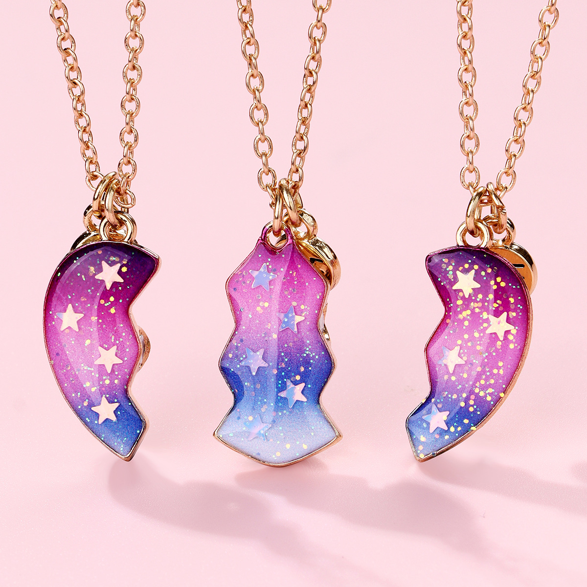Starry Sky Magnet Necklace Set - image 2