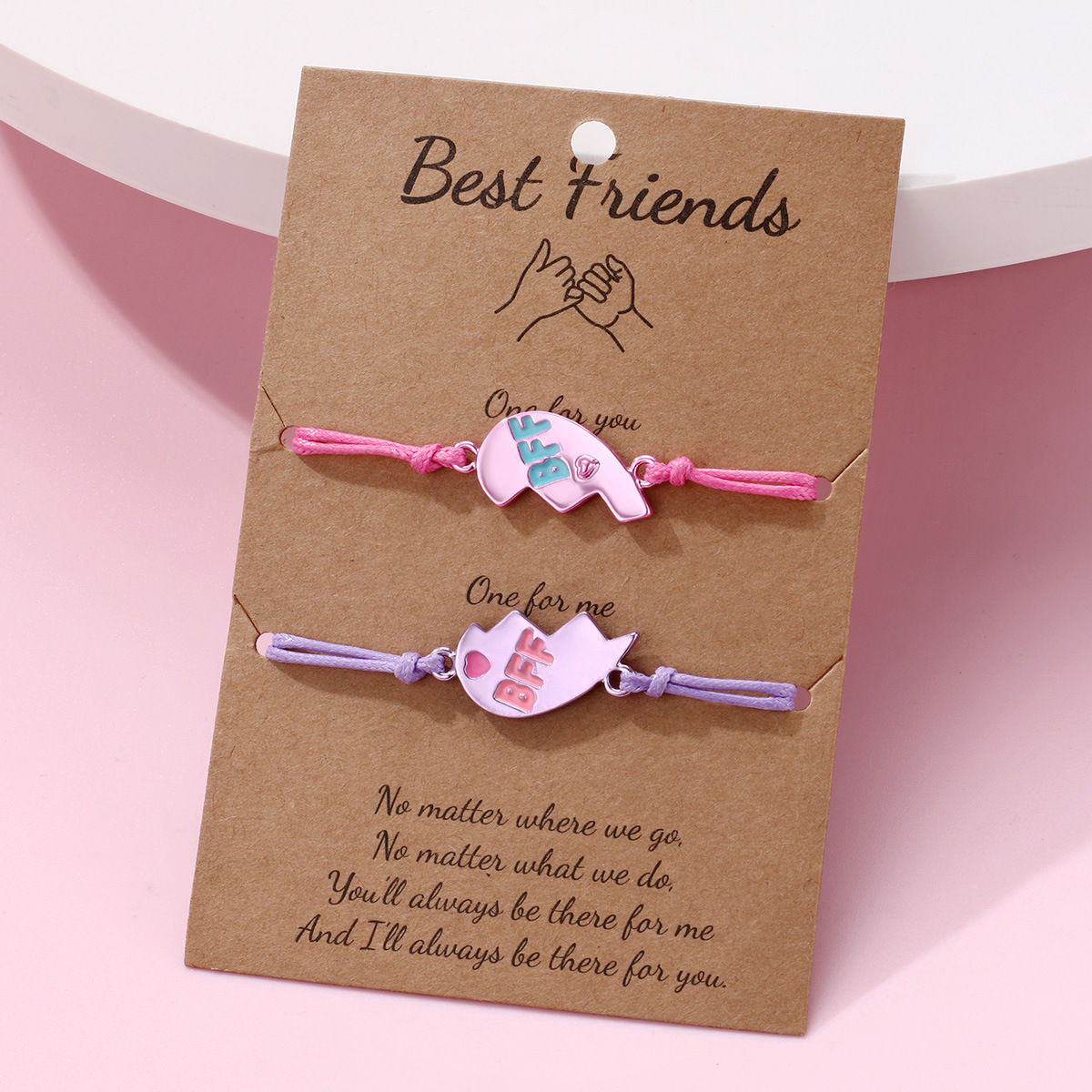 Heart BFF Woven Bracelet - image 1