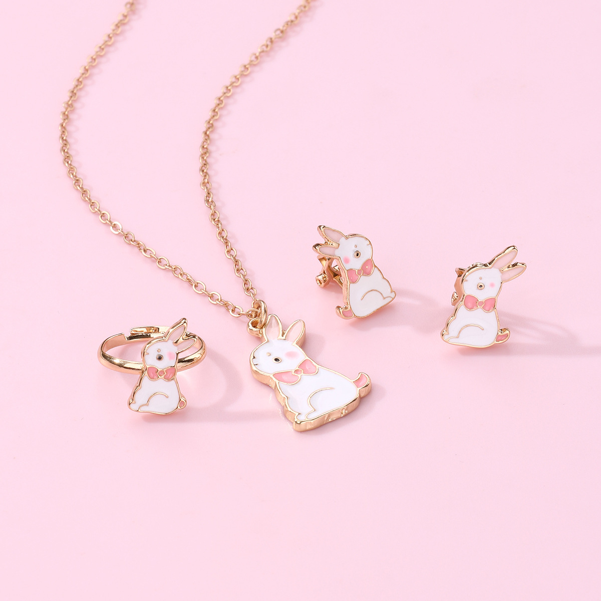 Rabbit Pendant Bestie Necklace - image 3