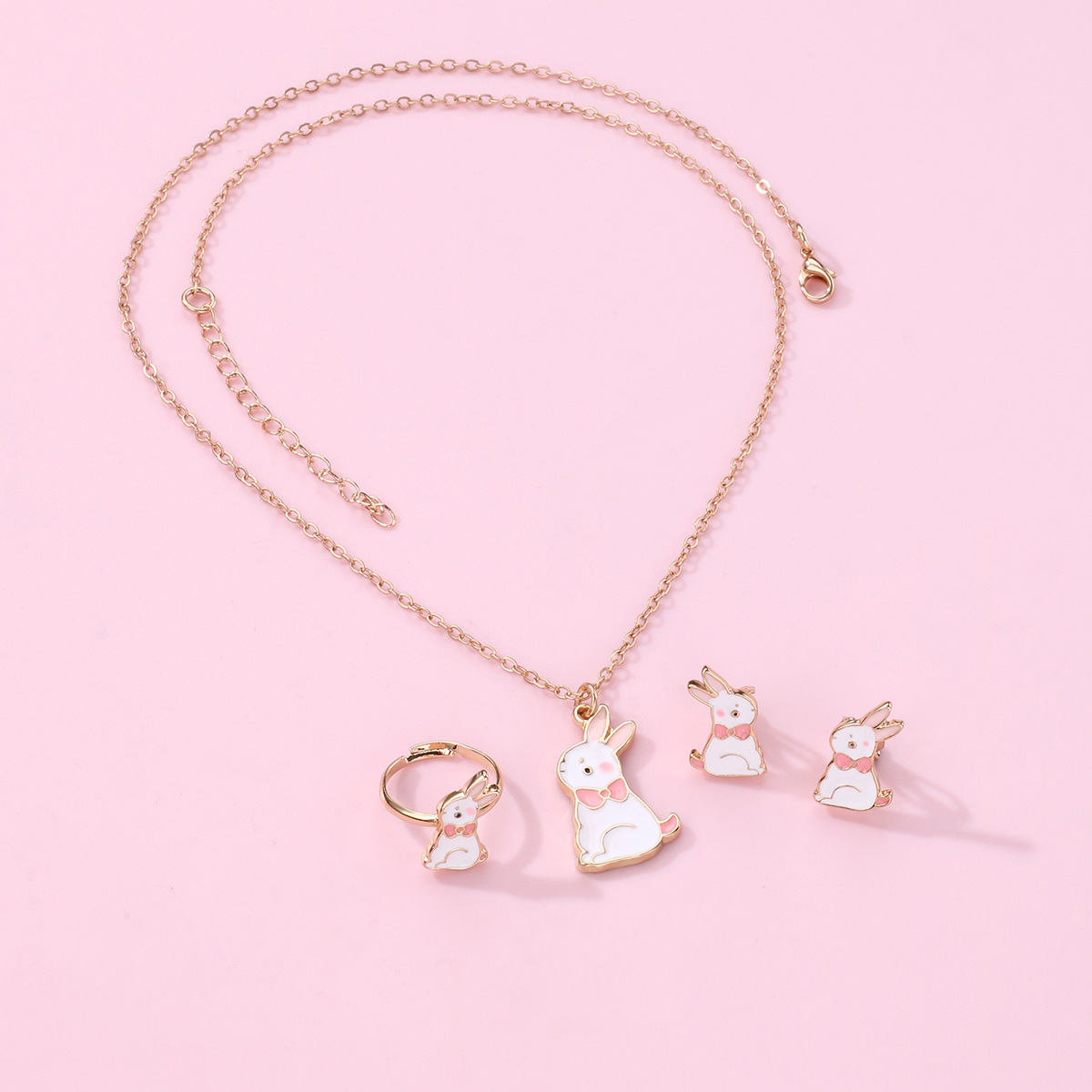 Rabbit Pendant Bestie Necklace - image 4