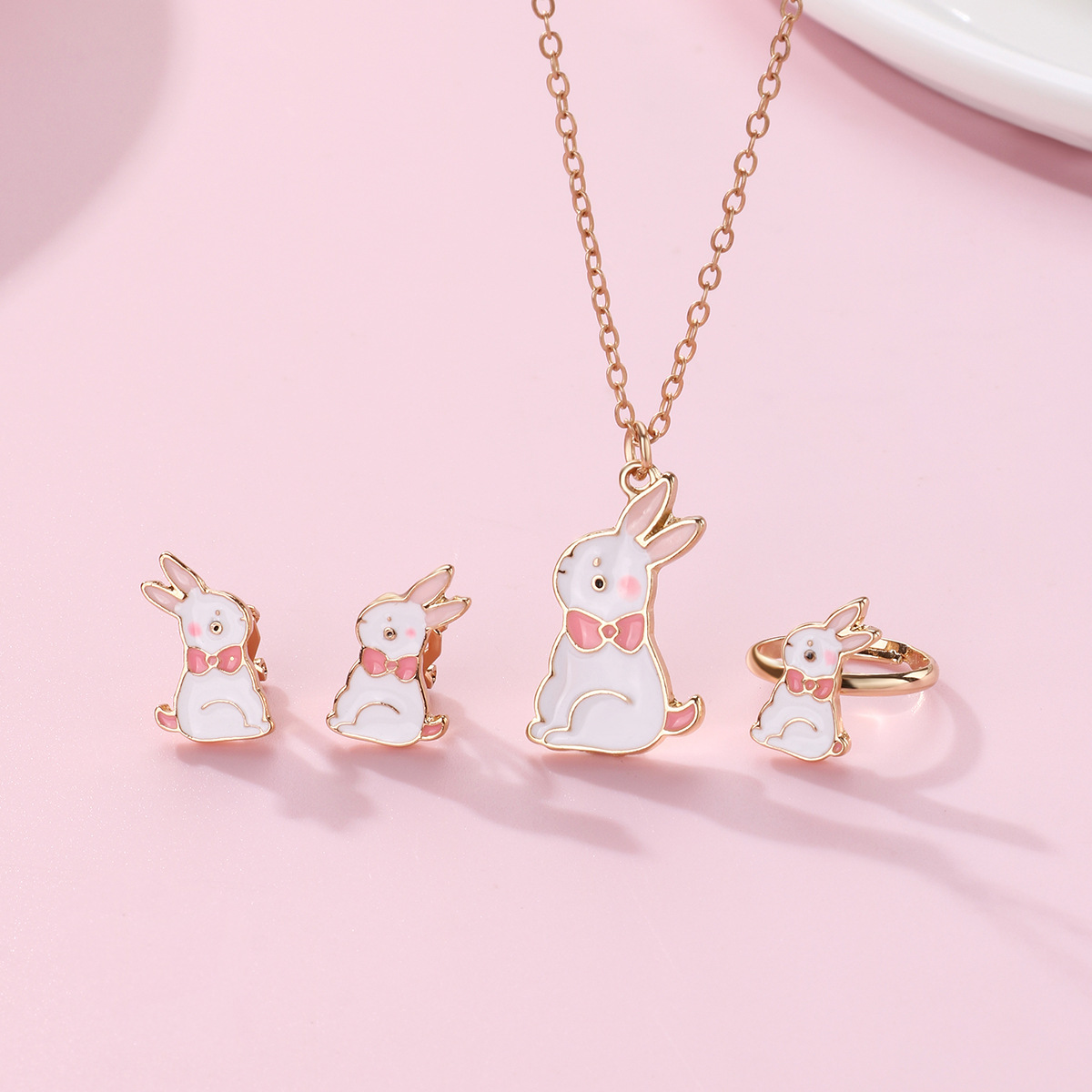 Rabbit Pendant Bestie Necklace - image 6
