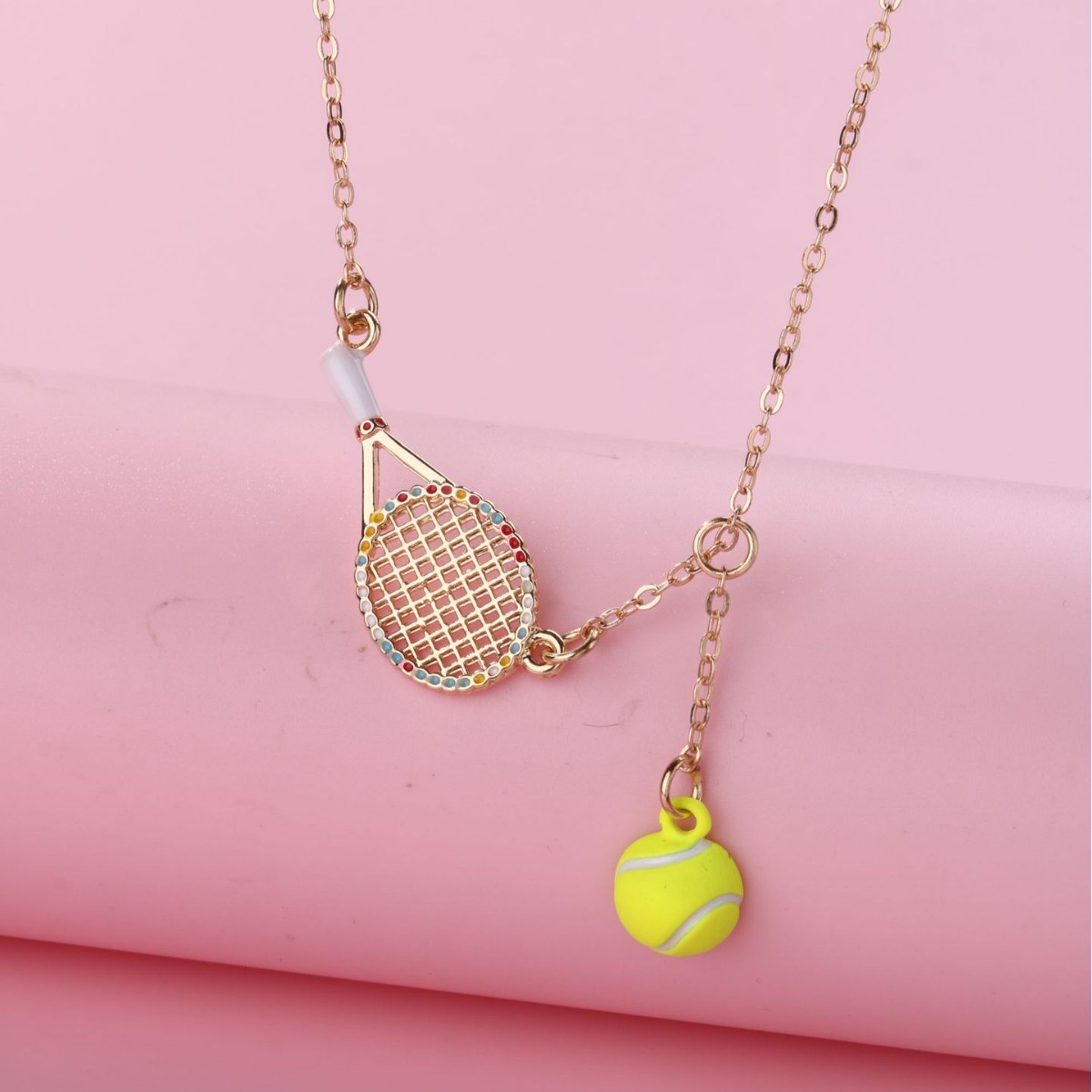 Tennis Racket Kids Necklace - image 1
