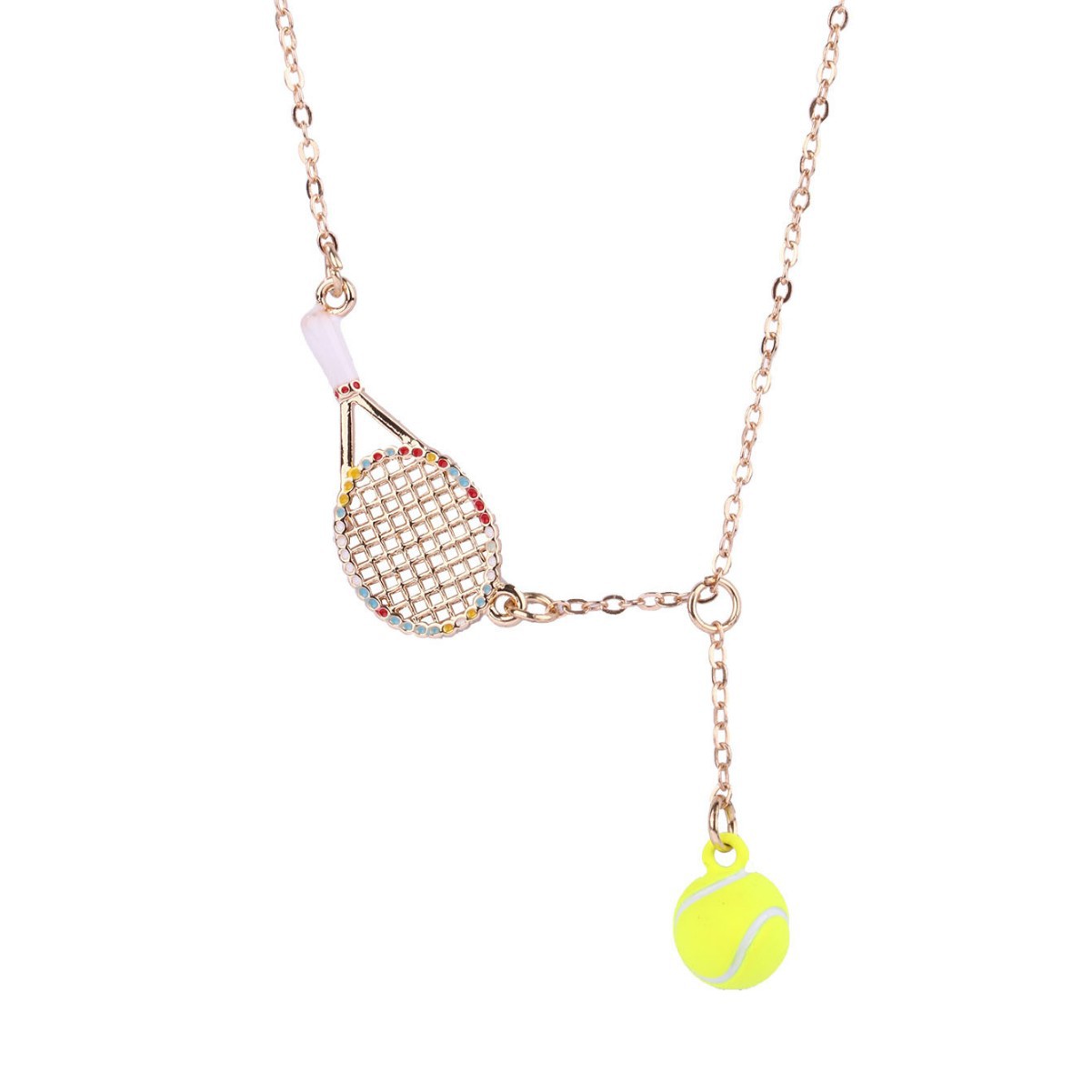 Tennis Racket Kids Necklace - image 5