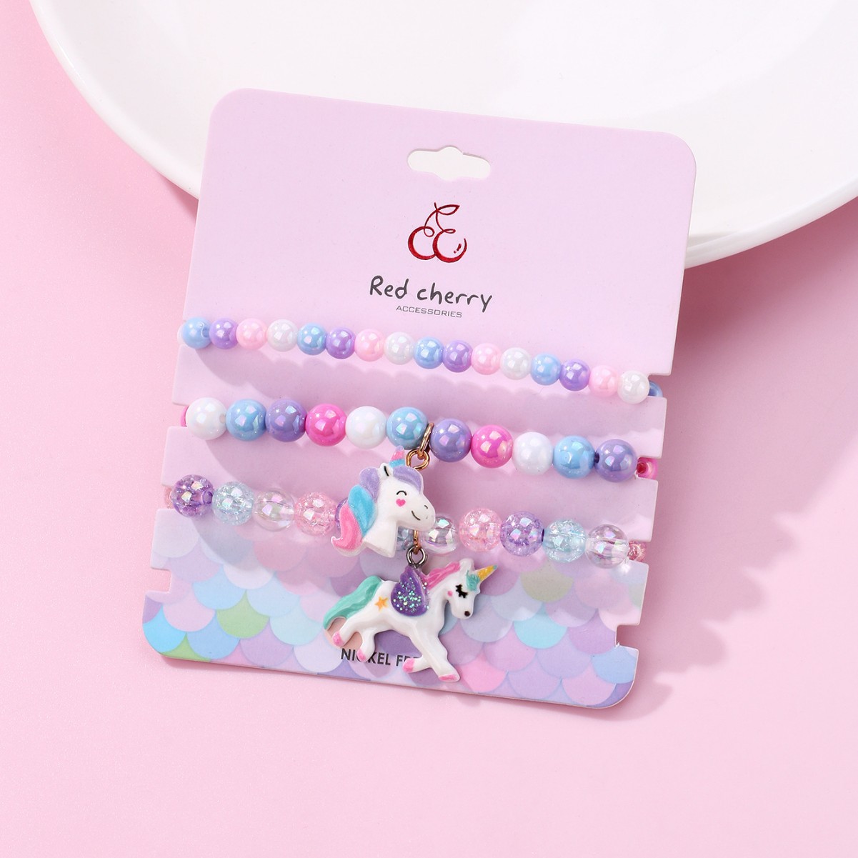 Unicorn Bead Bracelet Set - image 1