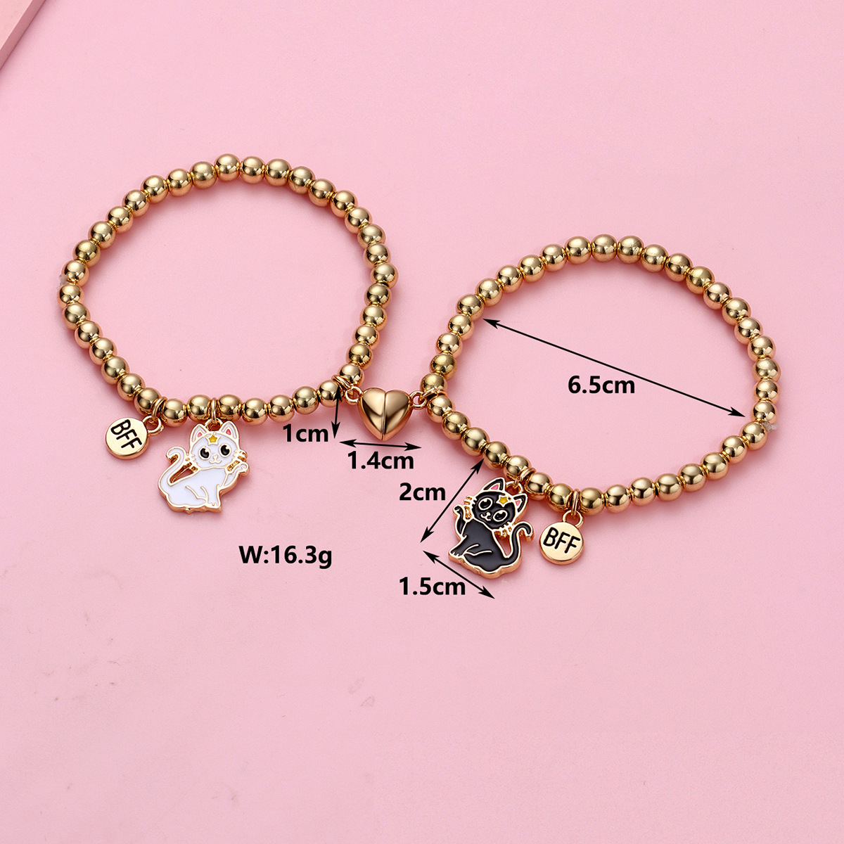 Cat Bead Magnet Bracelet - image 3