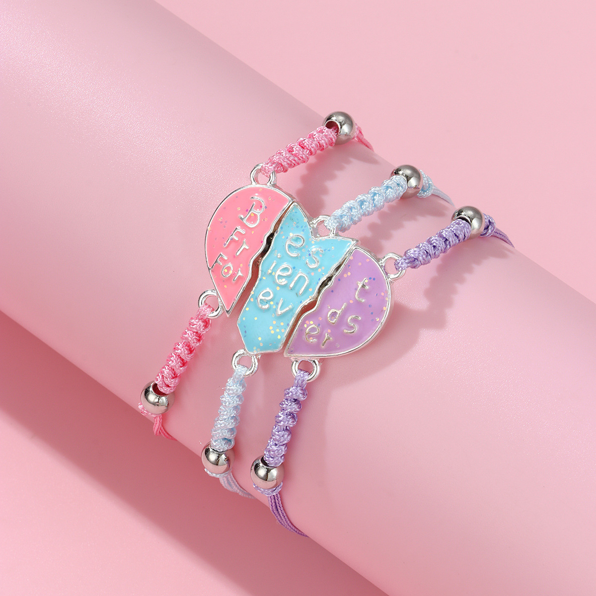 Heart Magnet Woven Bracelet - image 1