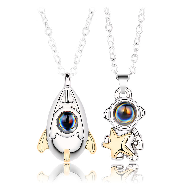 Astronaut Projection Necklace