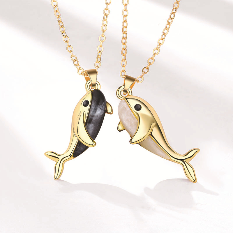 Whale Love Couple Necklace